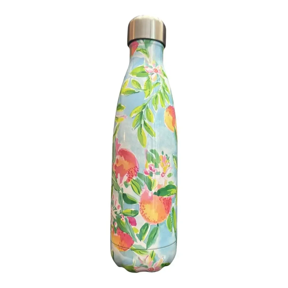 Starbucks Swell Lily Pulitzer Water Bottle 17 Ounces “Fresh Squeezed Peaches”.